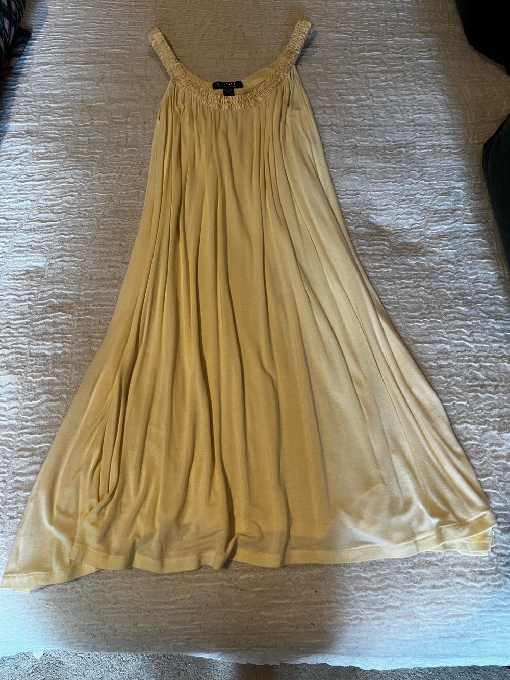 Midnight by Carole Hochman Soft Creamy Yellow Chemise Nightie